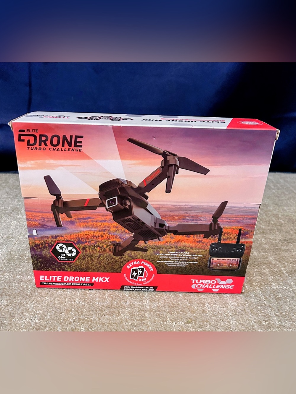 New Elite Drone MKX Turbo Challenge - Black with Red Accents